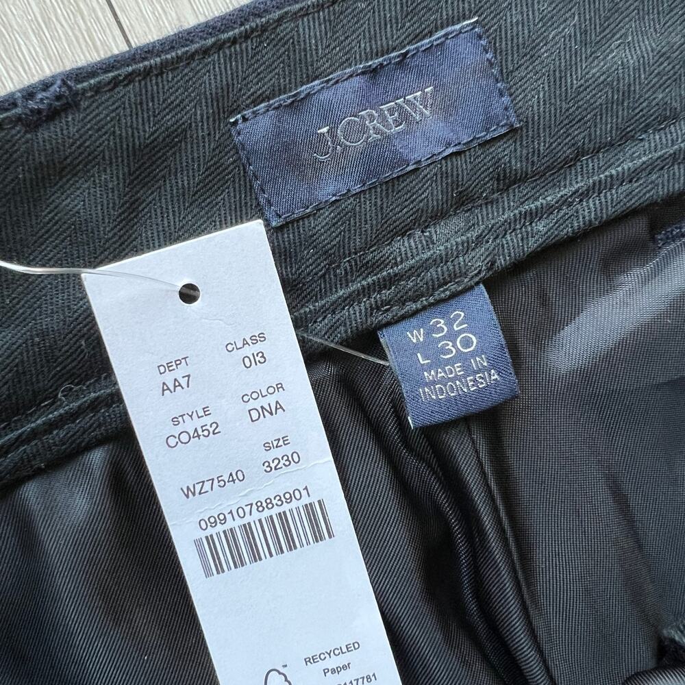 J Crew Classic Creased Wool Trouser Mens 32 X 29 Dark Navy - Picture 3 of 10